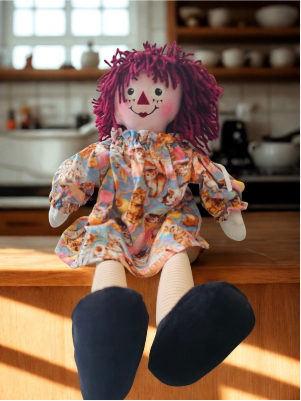 Vintage Large 21” Raggedy Ann Doll 1990